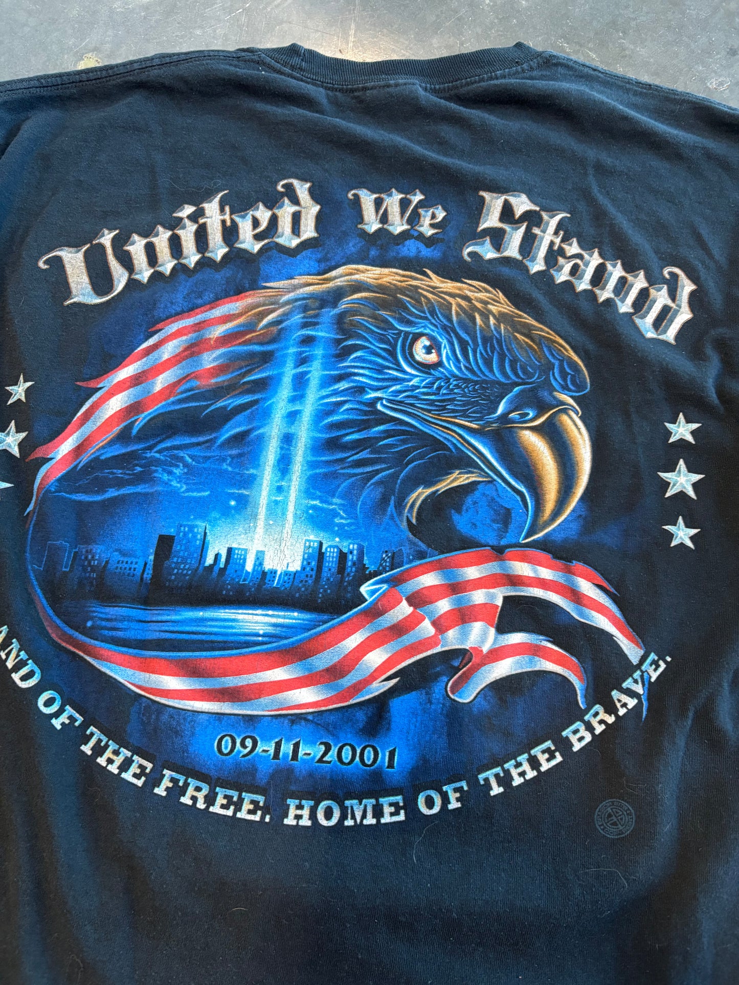 Y2K United We Stand 9/11 Graphic Long Sleeve