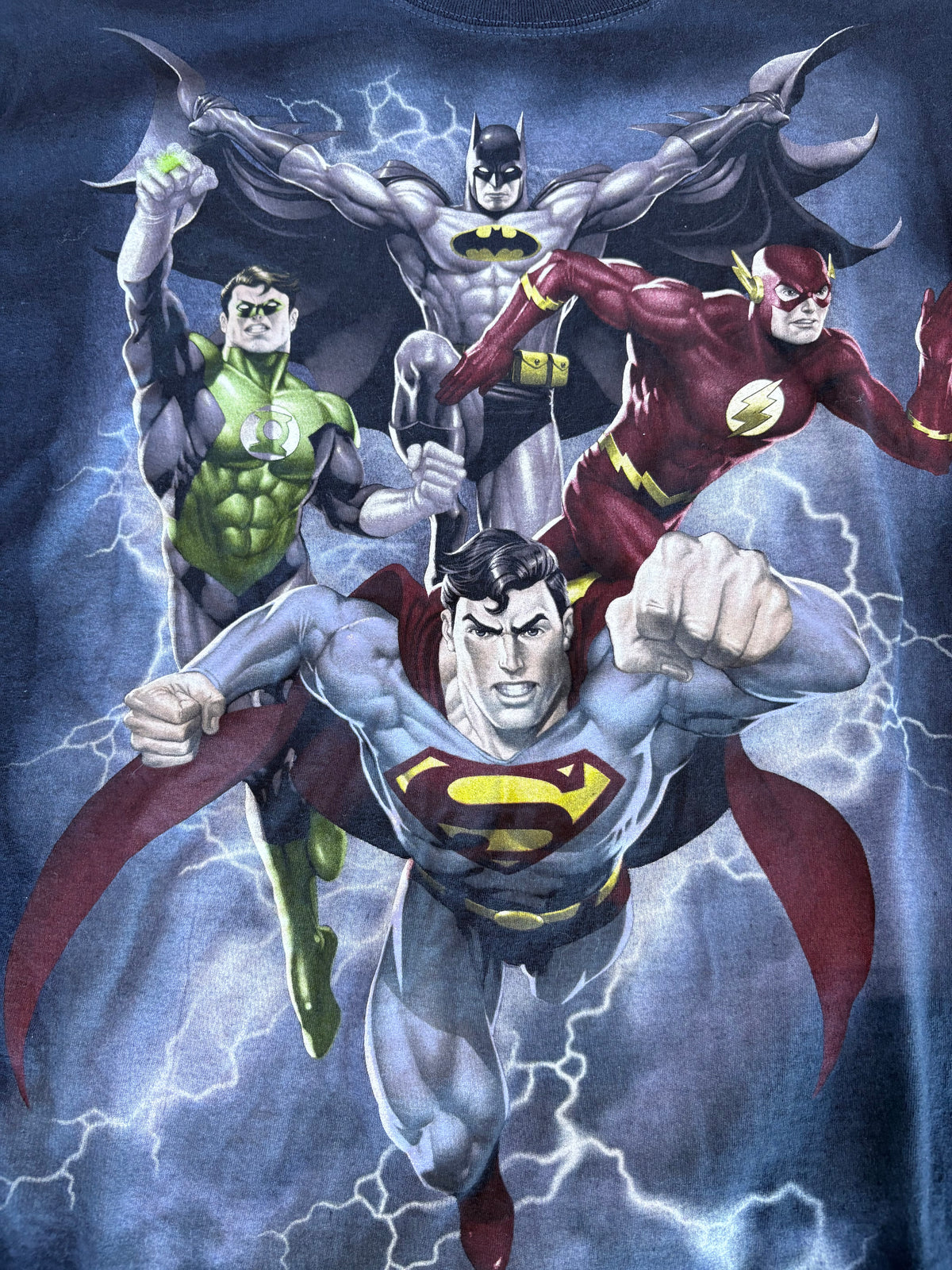 Vintage Y2K Justice League Graphic Tee