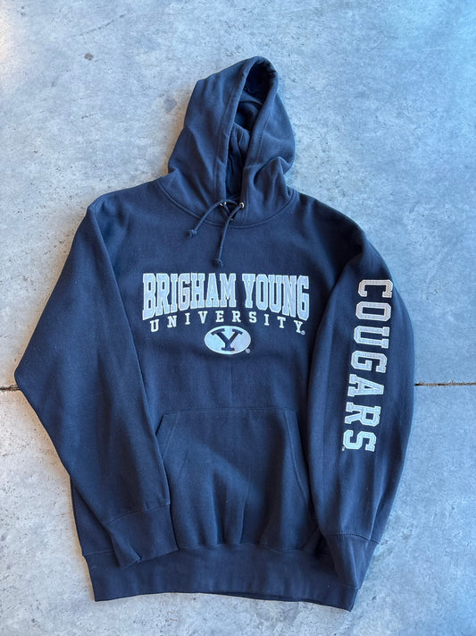 Vintage Y2K BYU Cougars Embroidered Graphic Hoodie