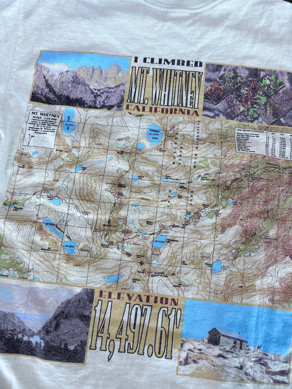 Vintage Y2K ‘I Climbed Mt. Whitney’ Trail Graphic Tee