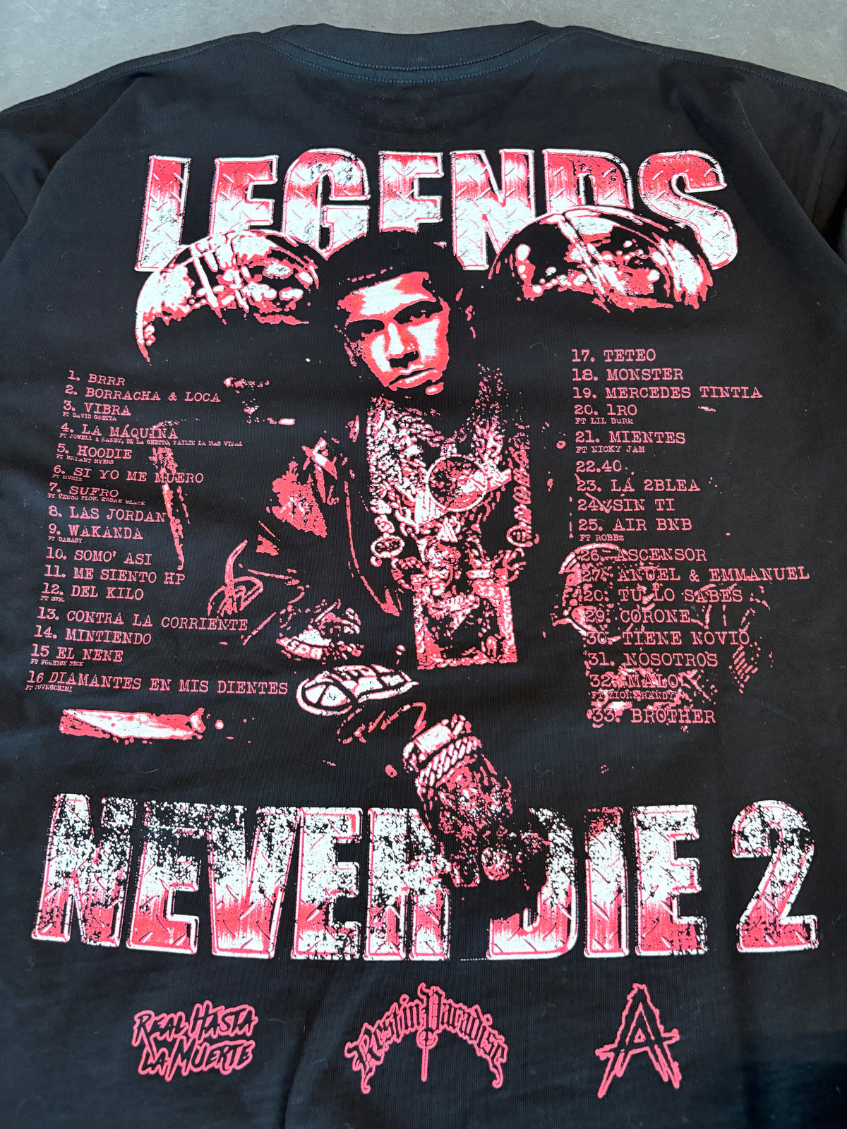Anuel AA Legends Never Die 2 Graphic Tee