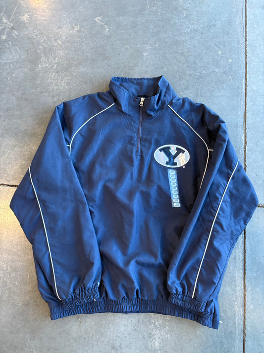 Vintage Y2K BYU Cougars Varsity Windbreaker Jacket New With Tags