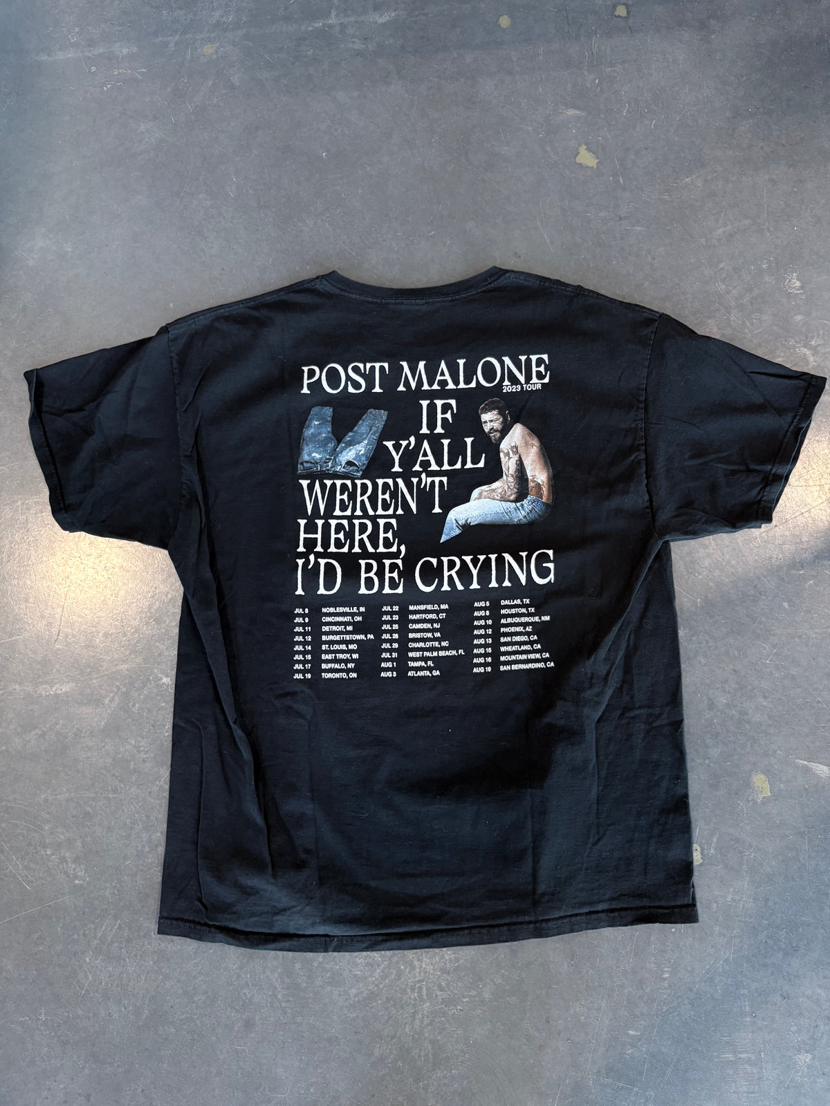 Post Malone Tour Streetwear Graphic Tee