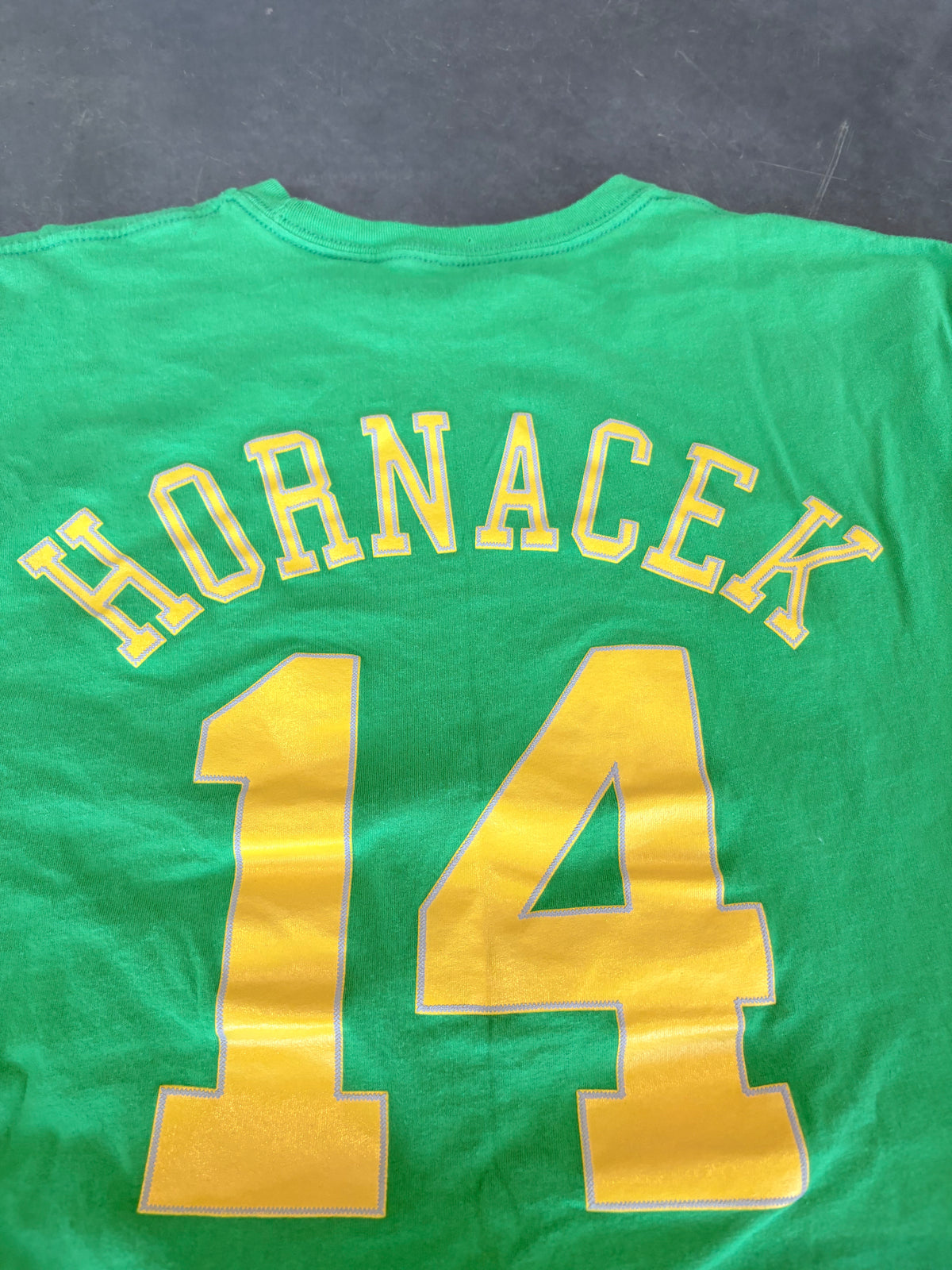 Utah Jazz #14 Hornacek Mitchell & Ness Hardwood Classics Graphic Tee