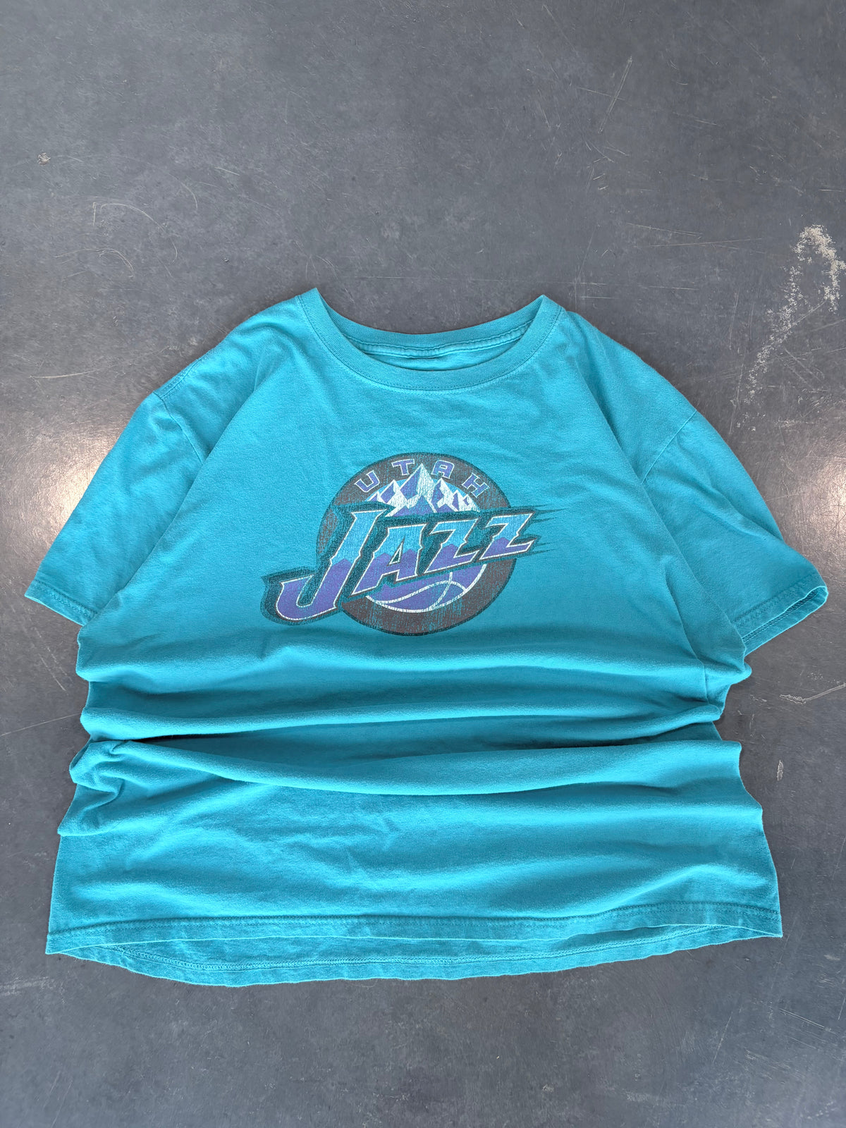 Y2K Utah Jazz Logo Graphic Tee