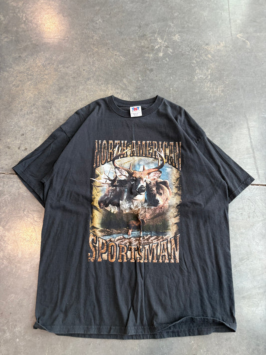 Vintage Y2K North American Sportsman Graphic Tee Pit