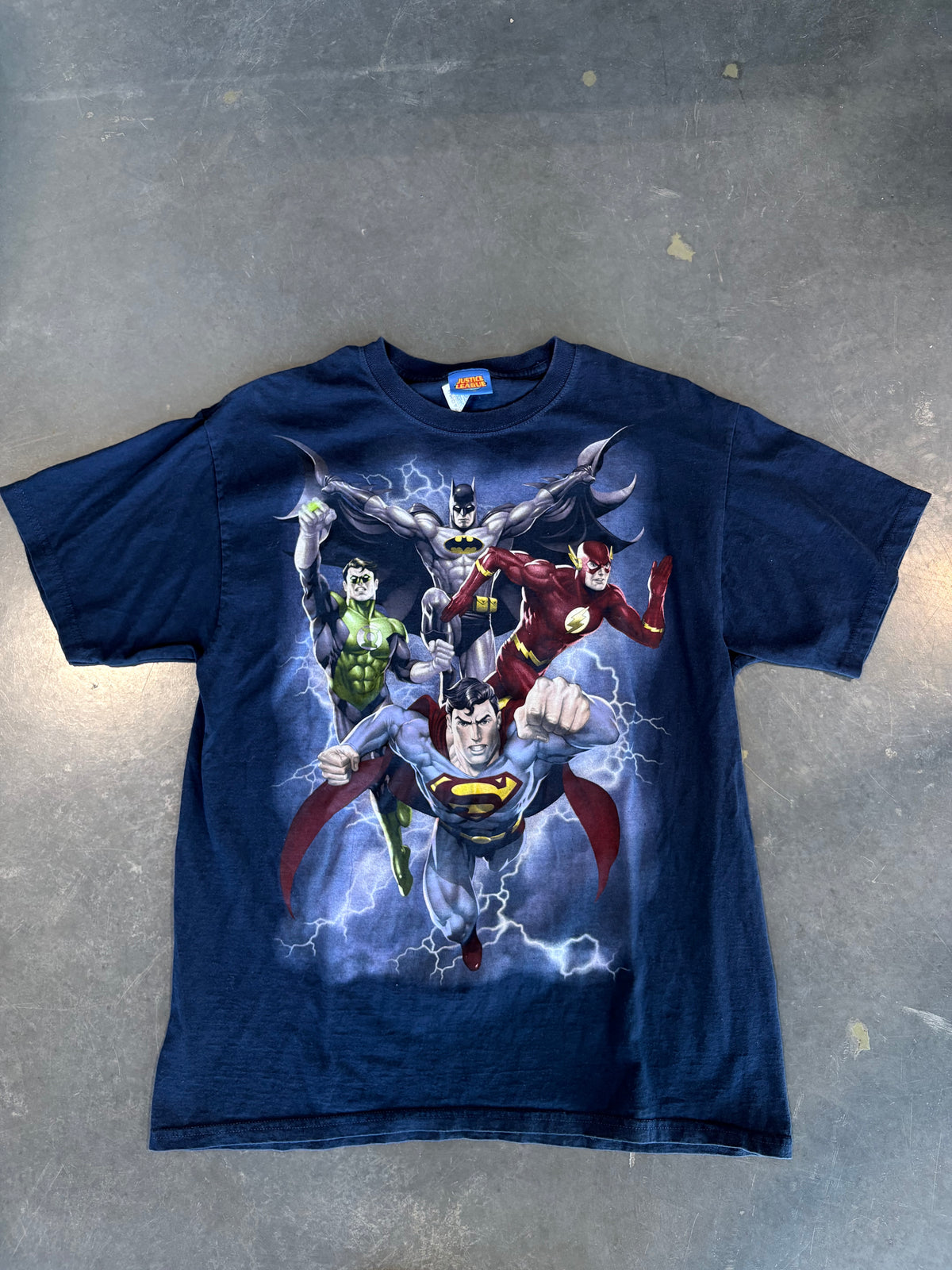 Vintage Y2K Justice League Graphic Tee