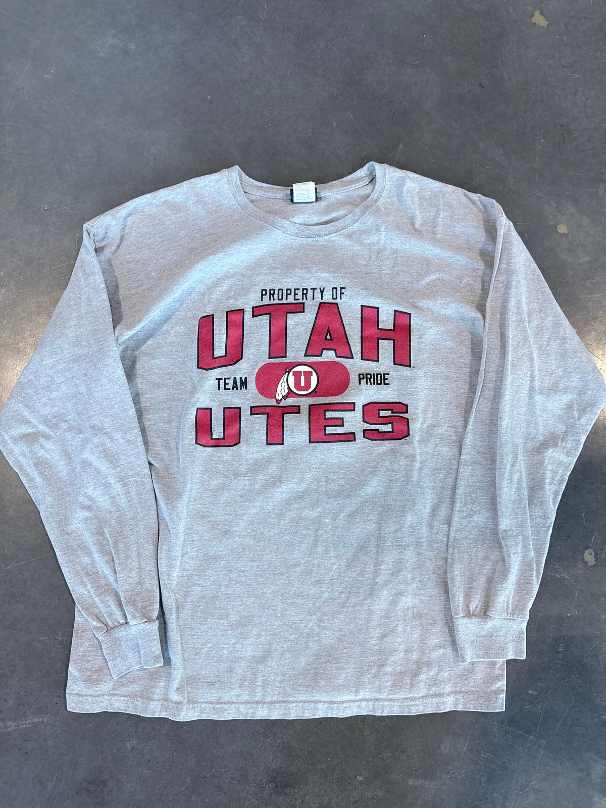 Vintage Y2K Utah Utes Graphic Long Sleeve