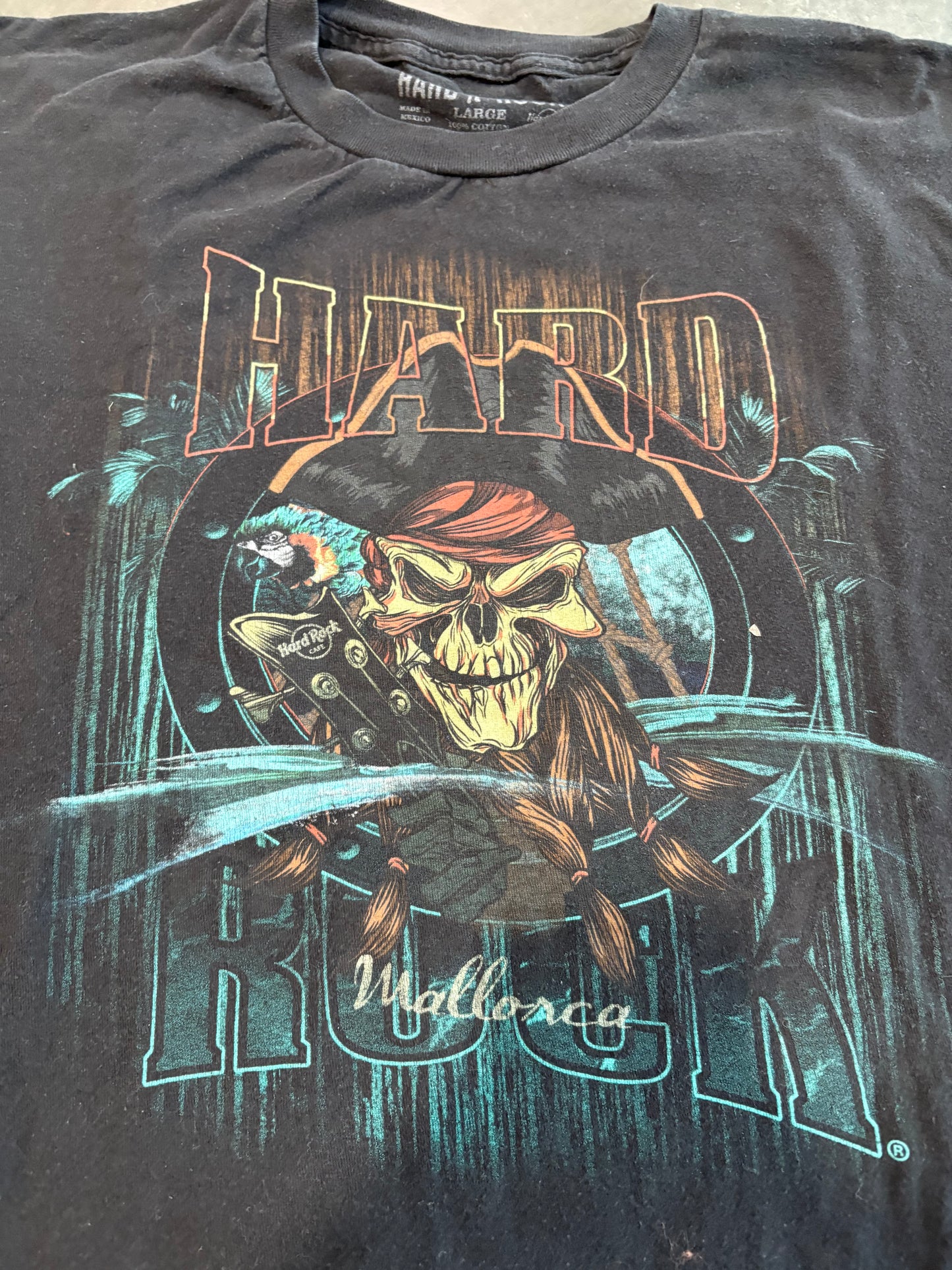 Hard Rock Cafe Mallorca Spain Pirate Graphic Tee