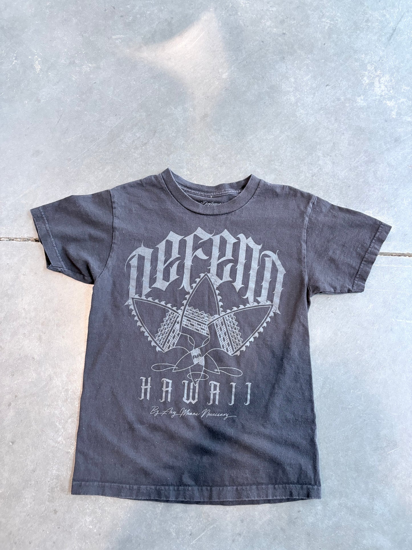 Grunge Defend Hawaii Graphic Tee