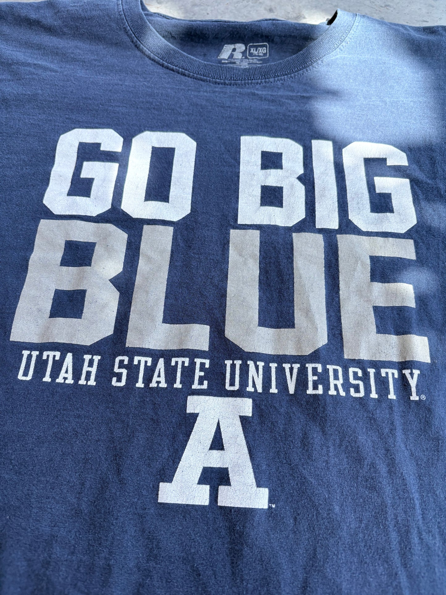Utah State Aggies Go Big Blue Graphic Tee