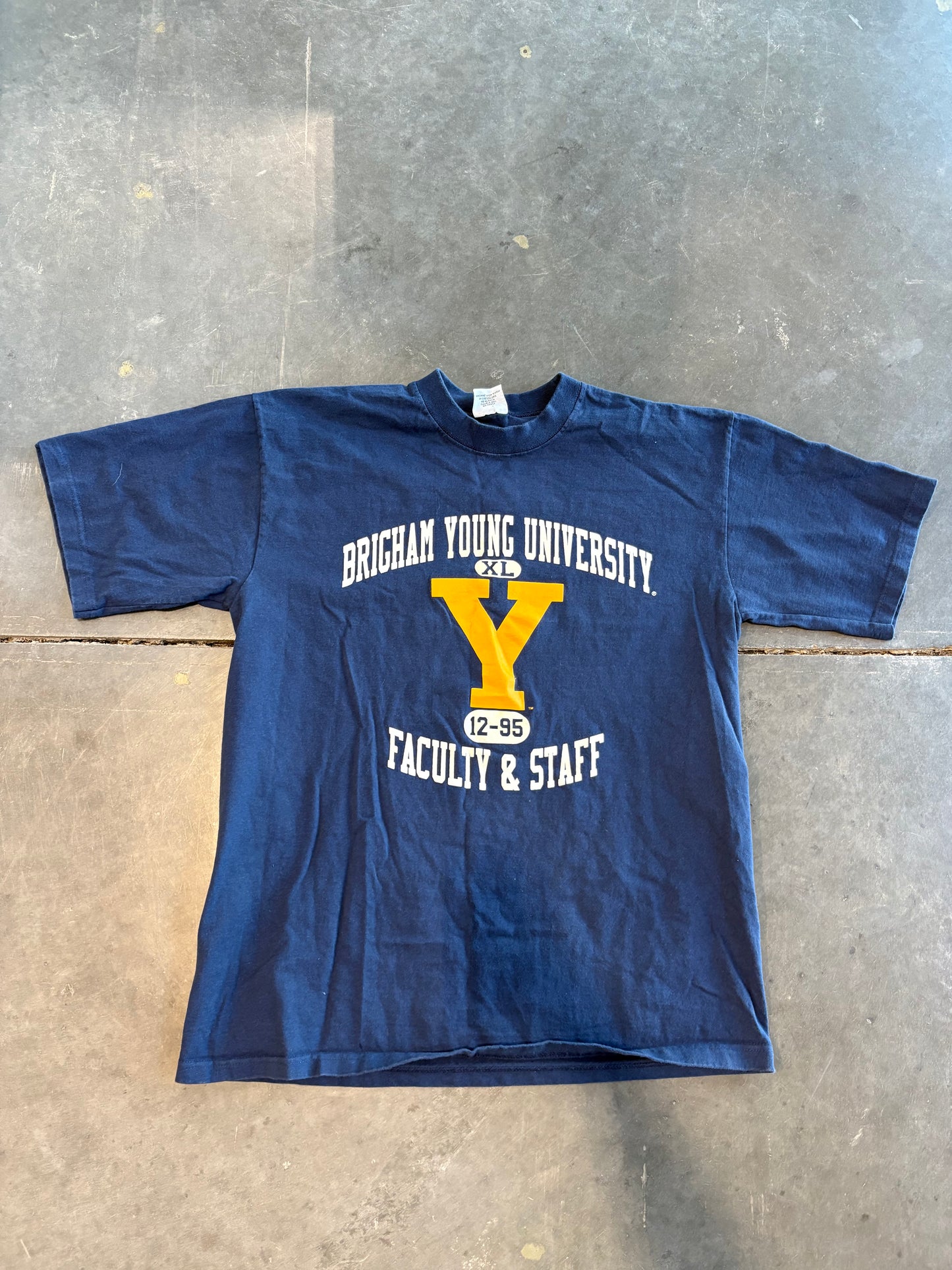 RARE BYU Vintage 90s Faculty & Staff Graphic Tee