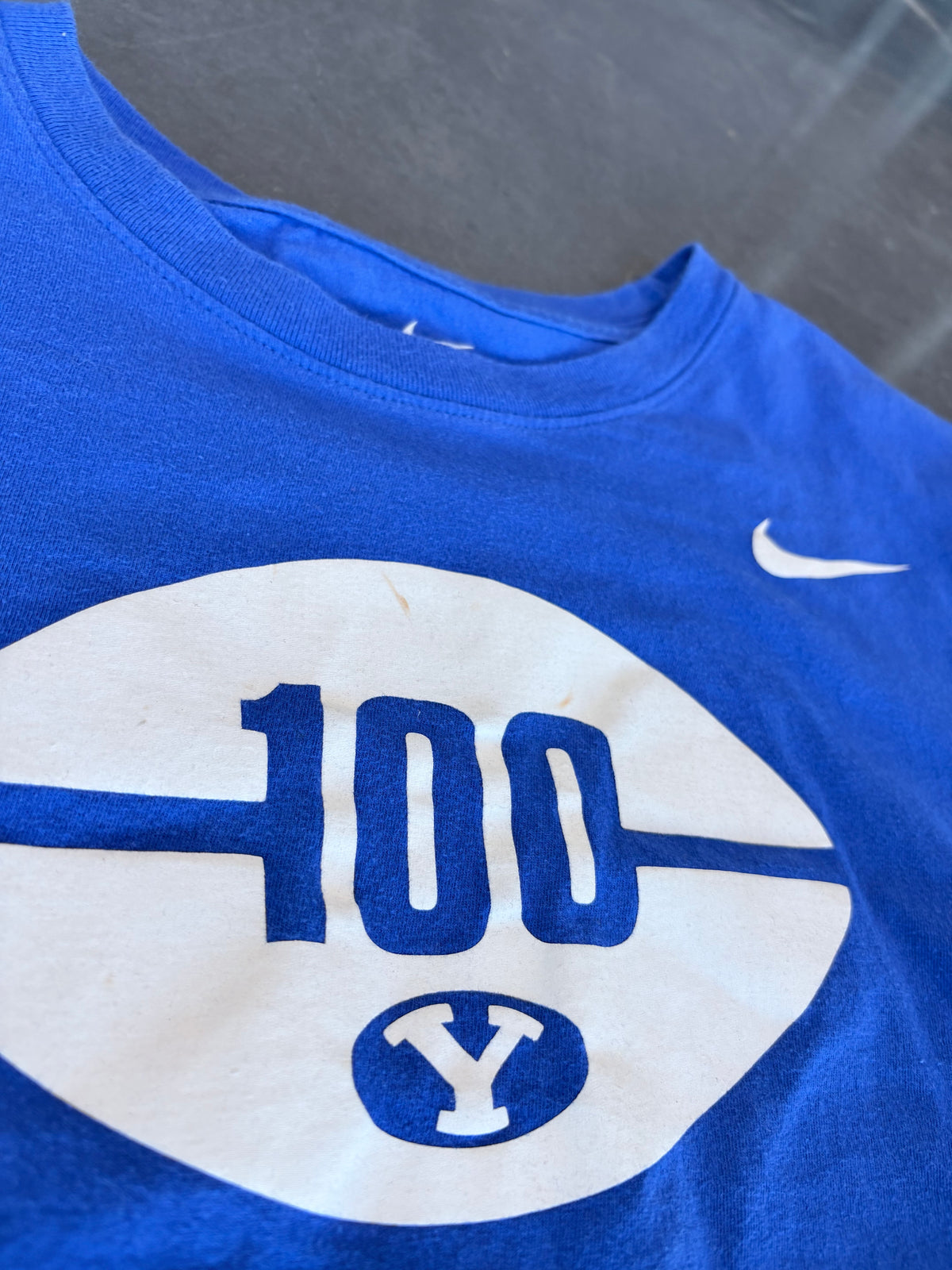 BYU Cougars Football 100th Anniversary Nike Graphic Tee