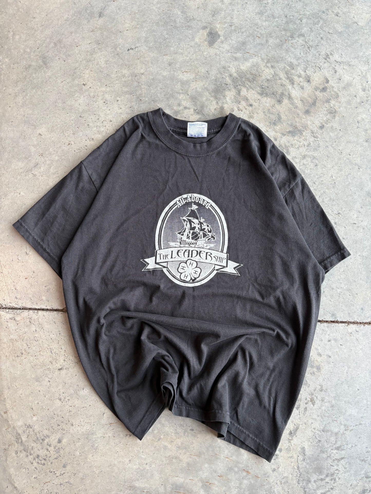 Leader Ship Grunge Graphic Tee