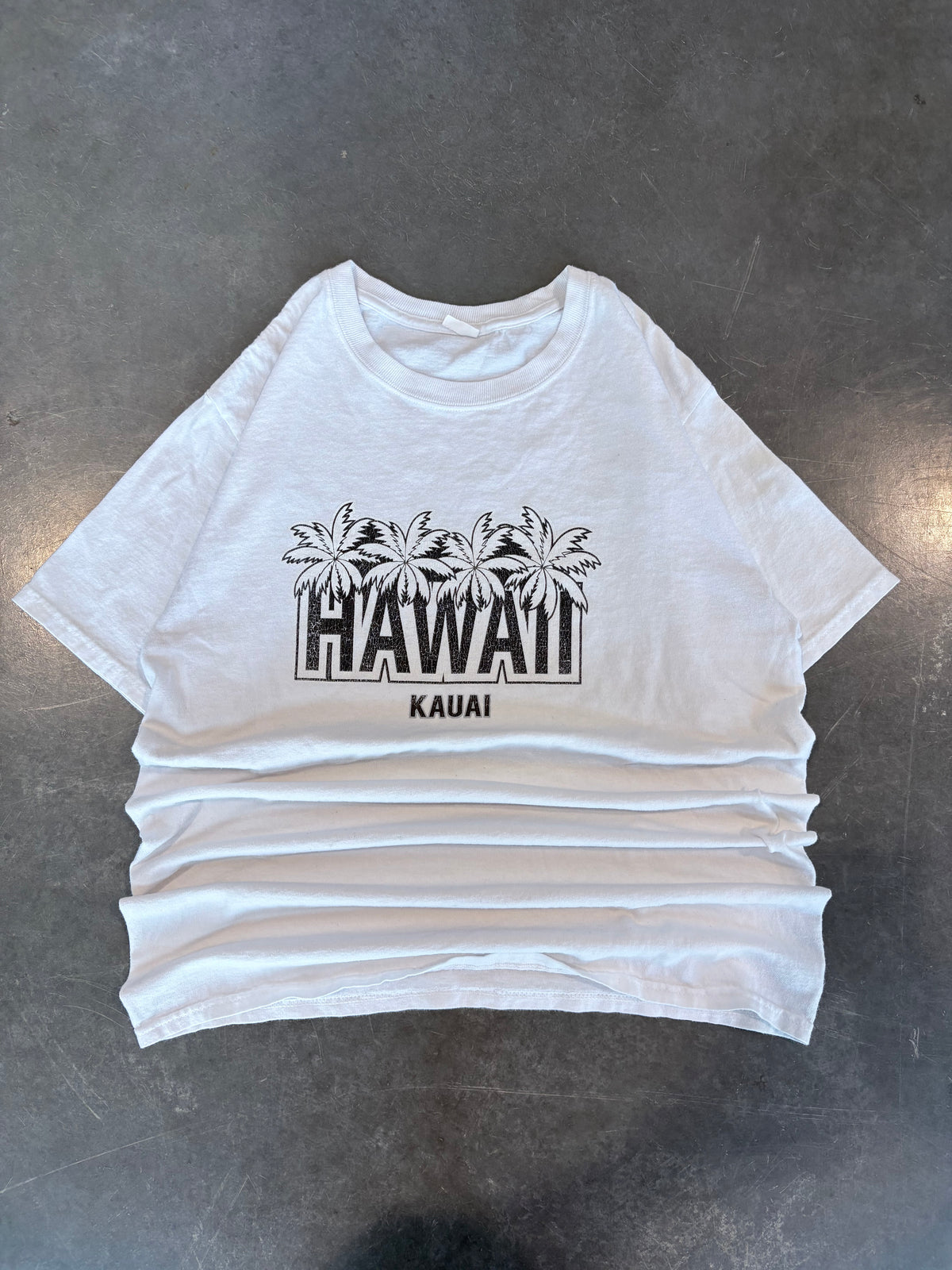 Y2K Hawaii Kauai Palm Tree Graphic Tee