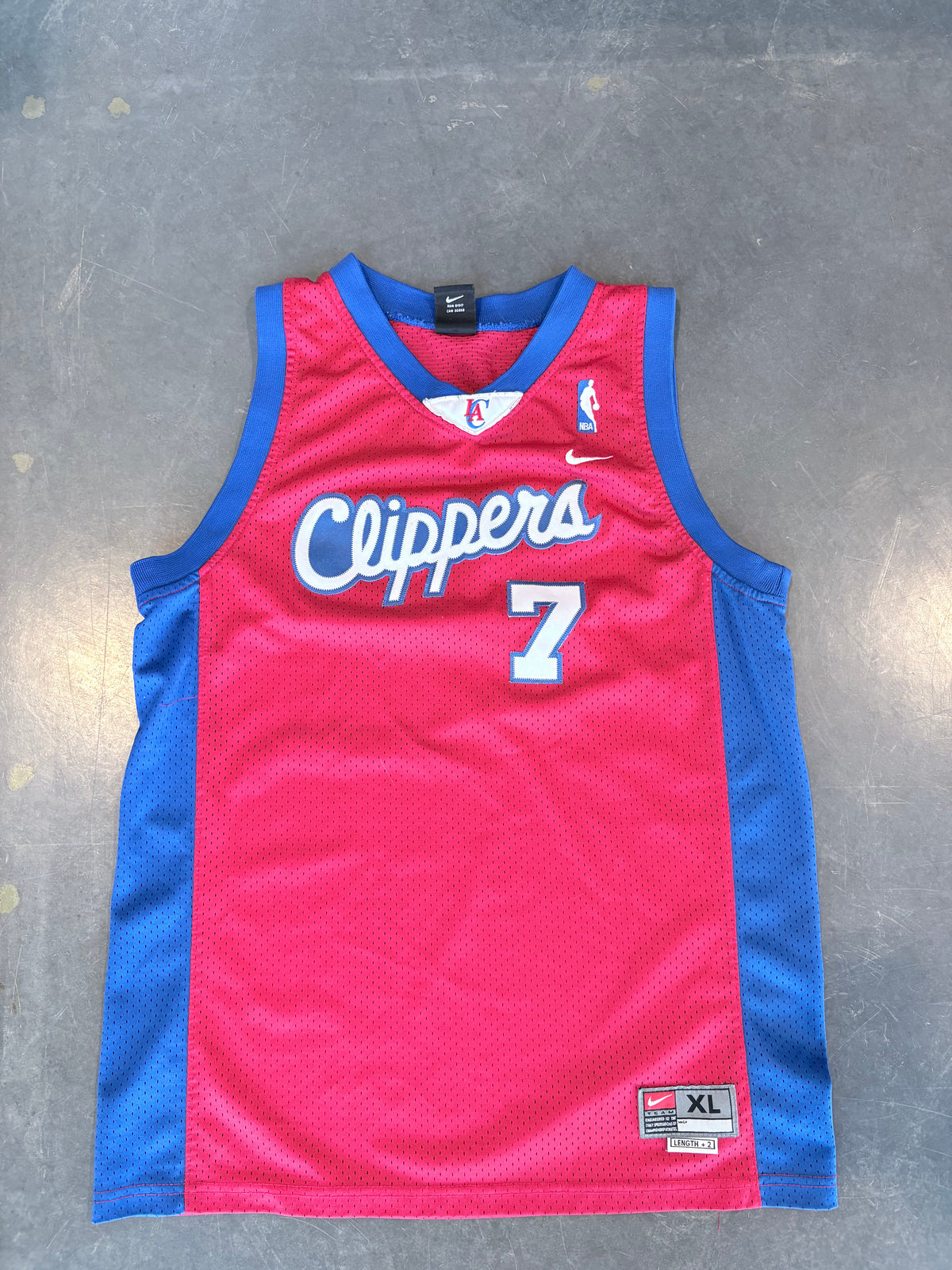 Y2K LA Clippers Nike Team #7 Odom Jersey