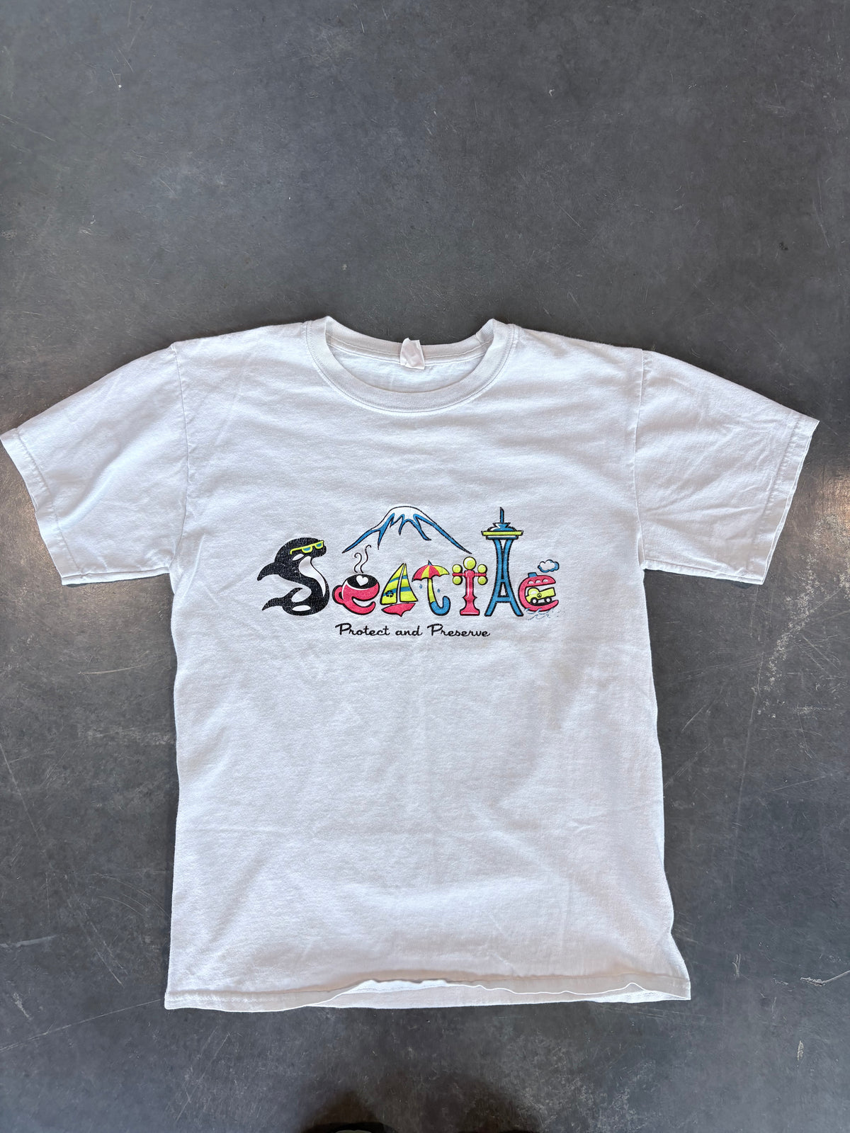 Y2K Seattle Washington Graphic Tee