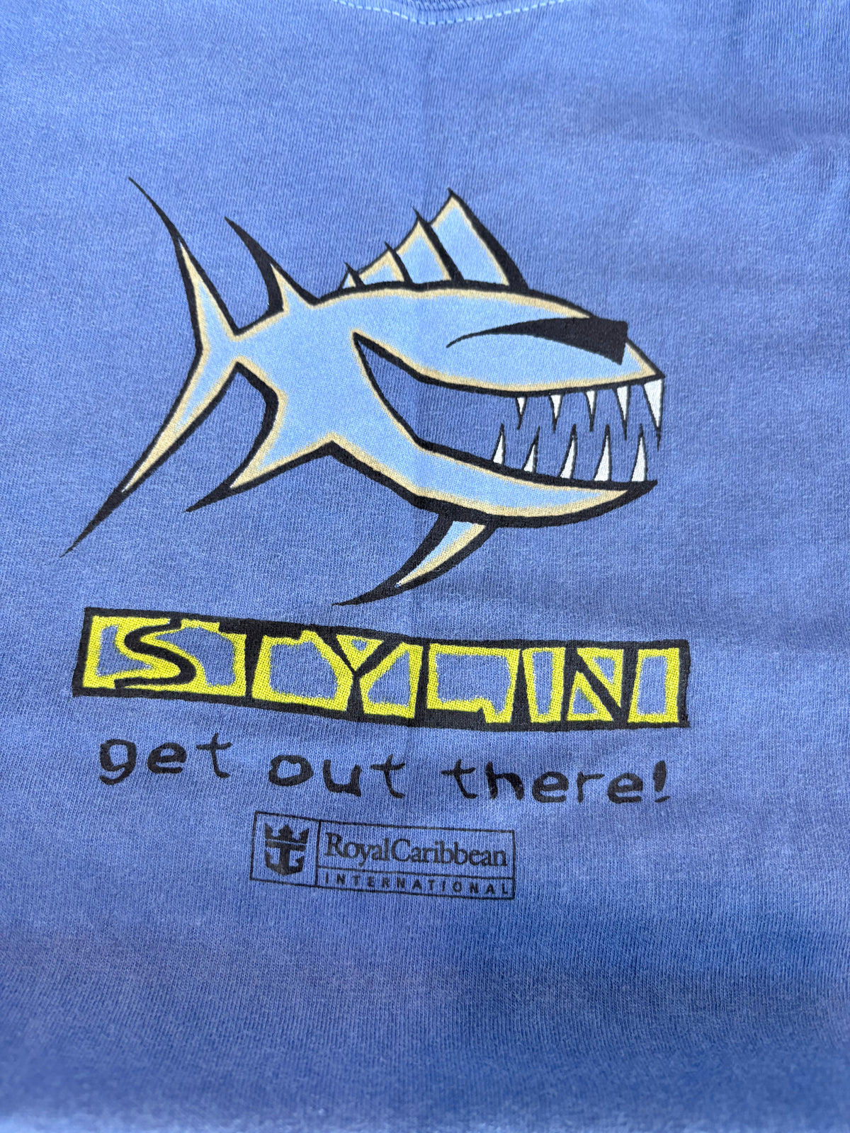 Y2K Stylin Piranha Royal Carribean Graphic Tee