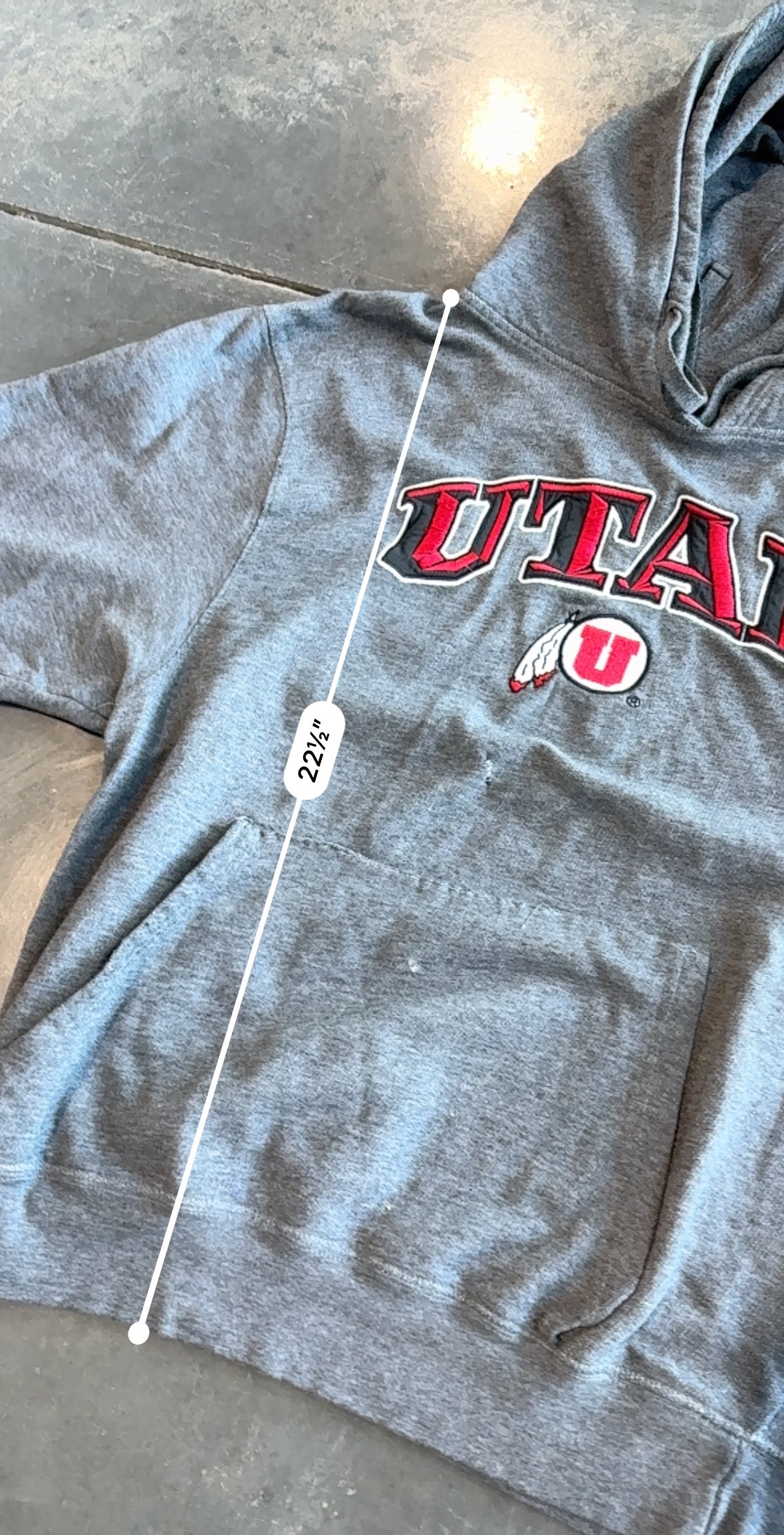 Y2K Utah Utes Graphic Hoodie